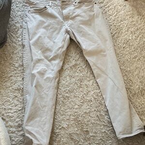 Rag and bone 38 x 32 Light Gray to cream colored Jeans